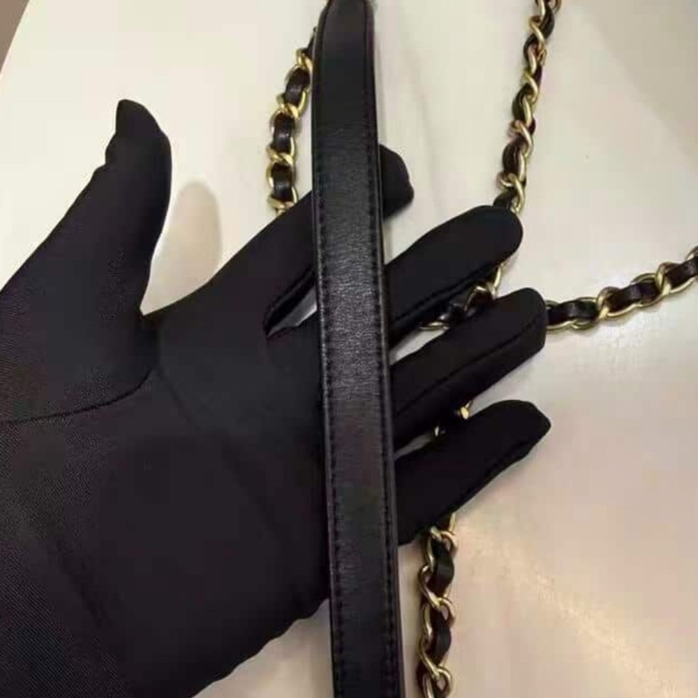 Chanel CC Quilted Lambskin Triple Pearl Chain Flap satchel medium size - Picture 7 of 12